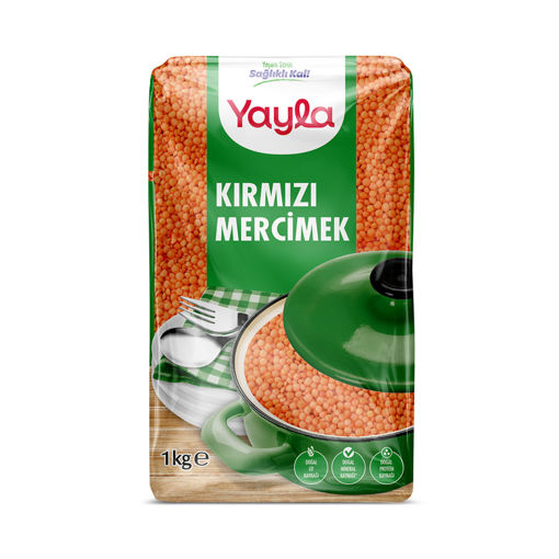 Yayla Kırmızı Mercimek 1 Kg nin resmi