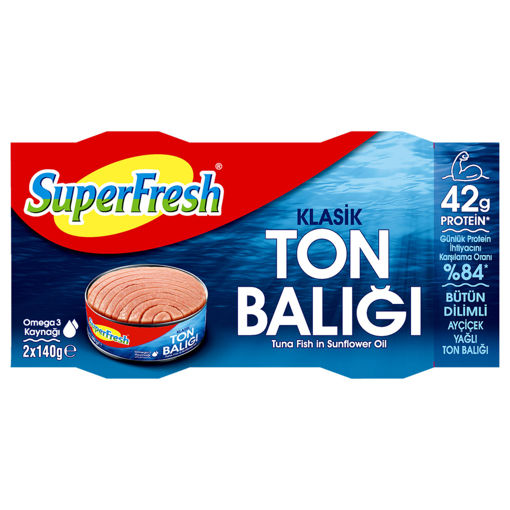Superfresh Klasik Ton Balığı 2x140 Gr nin resmi