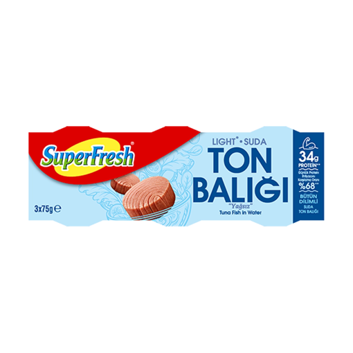 Superfresh Ton Light 3X80 Gr nin resmi