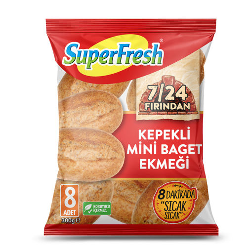 Superfresh Fırından Kepekli Mini Baget Ekmeği 300 Gr nin resmi