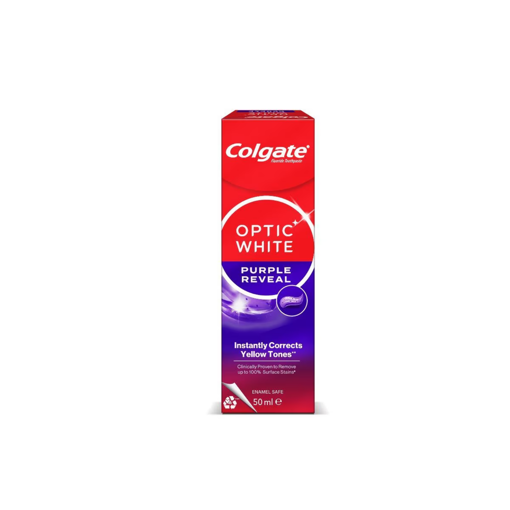 Colgate Optic White Purple Revea Diş Macunu 50ml nin resmi
