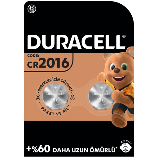Duracell Düğme Pil 2'Li 2016 nin resmi