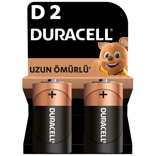 Duracell Alkalin D Pil 2?li Paket nin resmi