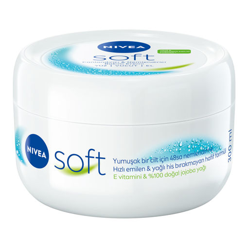 NIVEA Soft Nemlendirici El ve Vücut Bakım Kremi 100 Ml nin resmi