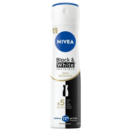 Nivea Black White İpeksi Pürüzsüzlük Sprey 150 Ml nin resmi