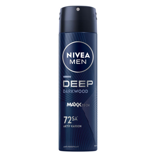Nivea Men Erkek Sprey Deodorant Deep Darkwood 150 Ml nin resmi