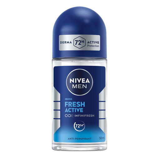 Nivea Men Fresh Active Roll-On Erkek 50ml nin resmi