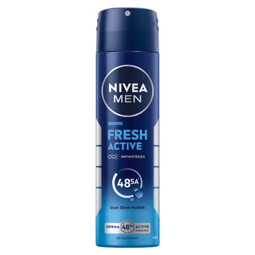 Nivea Men Fresh Active Sprey Erkek 150ml nin resmi