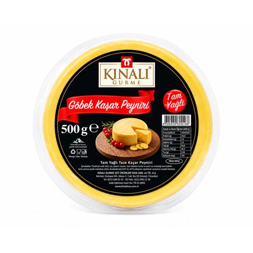 Kınalı Göbek Kaşar Peyniri 500 Gr nin resmi