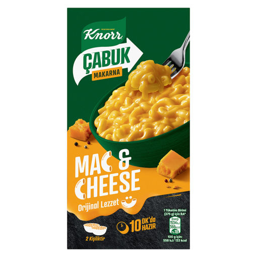 Knorr Çabuk Mac & Cheese Peynirli Makarna 212 Gr nin resmi