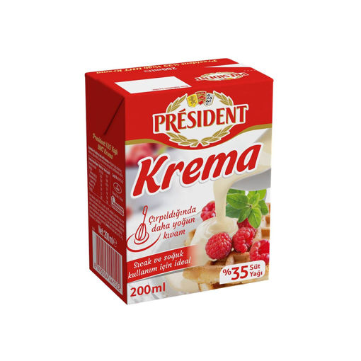 President Krema %35 Yağlı 200 Ml nin resmi