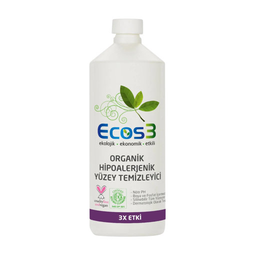Ecos3 Organik Hipoalerjenik Yüzey Temizleyici 1000 Ml nin resmi