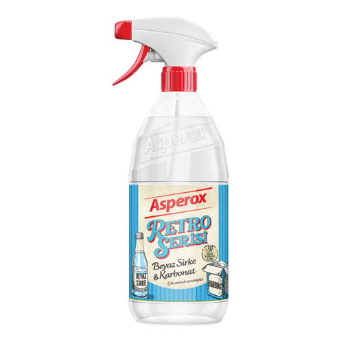 Asperox Retro Serisi Beyaz Sirke & Karbonat 1 Lt nin resmi