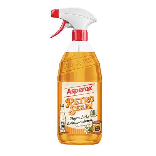 Asperox Retro Serisi Beyaz Sirke & Arap Sabunu 1 Lt nin resmi