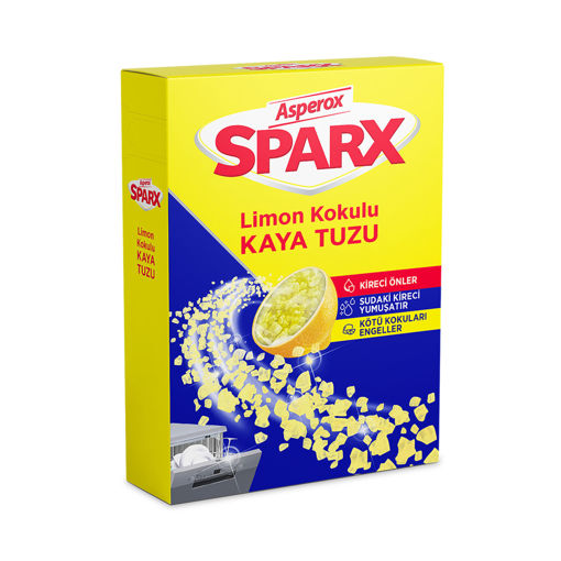 Asperox Sparx Limon Kokulu Kaya Tuzu 1.5 Kg nin resmi