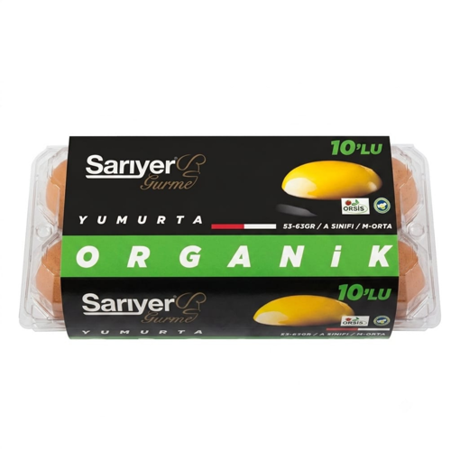 Sarıyer Gurme Yumurta Organik 10'lu 53-62 Gr nin resmi