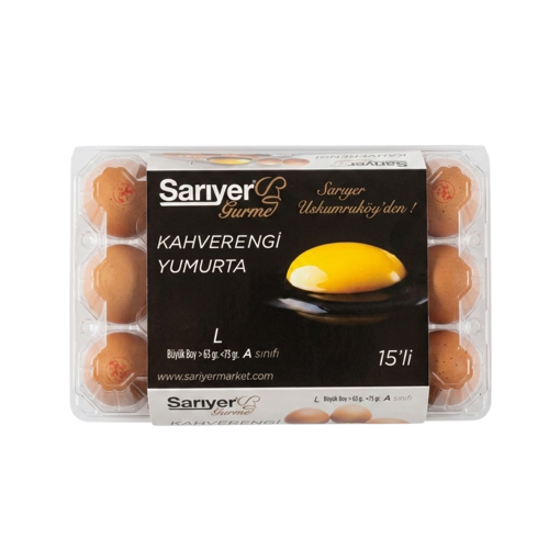 Sarıyer Gurme Yumurta 15Li 63-72 Gr nin resmi