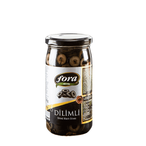 Fora Dilimli Siyah Zeytin 160 Gr nin resmi
