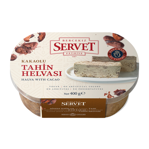 Servet Kakaolu Tahin Helvası 400 Gr nin resmi