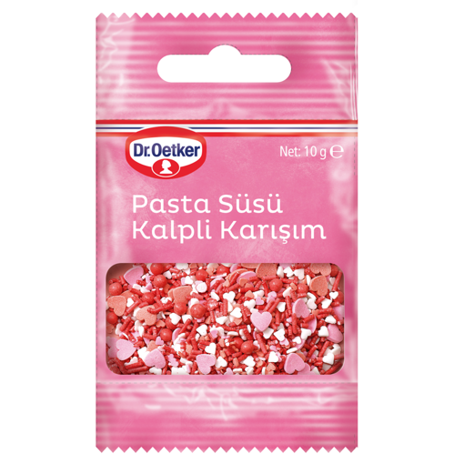 Dr.Oetker Pasta Süsü Kalpli karışım 10 Gr nin resmi