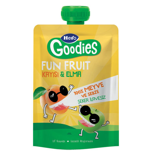 Hero Goodies Kayısı - Elma Pouch 100 Gr nin resmi
