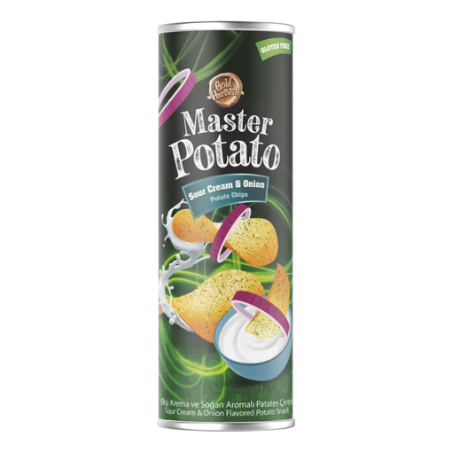 Master Potato Soğanlı & Ekşi Kremalı Cips 160 Gr nin resmi