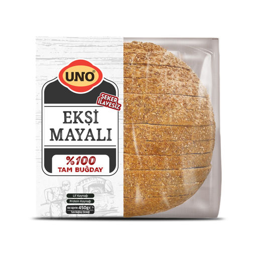 Uno Ekşi Mayalı Tam Buğday Ekmek 450 Gr nin resmi
