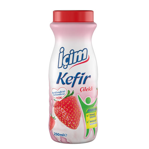 İçim Kefir Çilek 250 Ml nin resmi