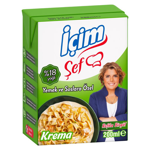 İçim Şef %18 Yağlı Krema 200 Ml nin resmi