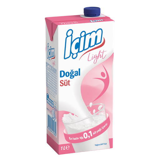 İçim Light Süt 1 Lt nin resmi