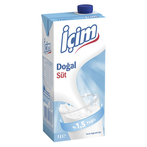 İçim Yarım Yağlı Süt 1 Lt nin resmi