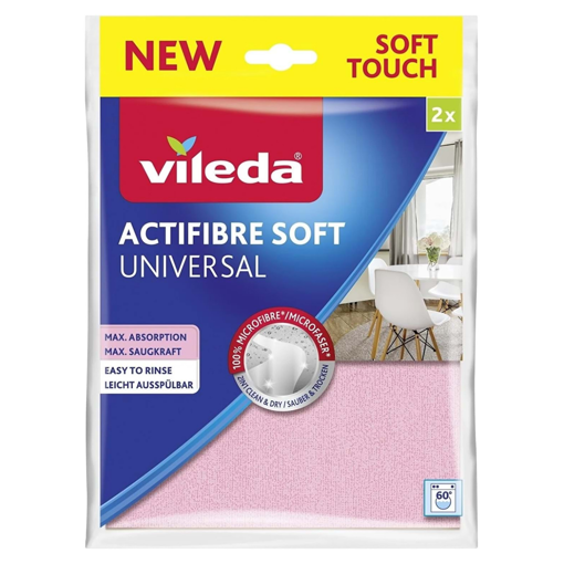 Vileda Actifibre Mikrofiber Temizlik Bezi 2 Li nin resmi