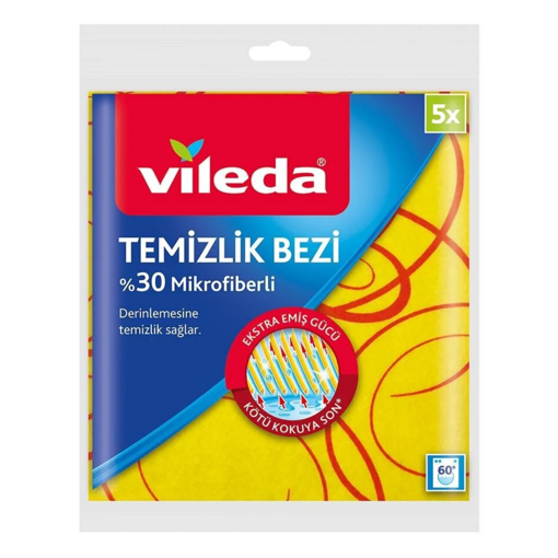 Vileda Mikrofiberli Temizlik Bezi 5'li Paket nin resmi