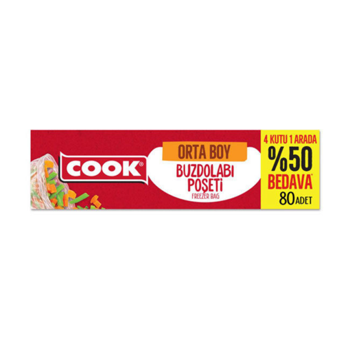 Cook Buzdolabı Poşeti Orta 80'li nin resmi