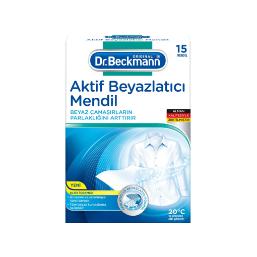 Dr. Beckmann Aktif Beyazlatıcı Mendil 15'li nin resmi