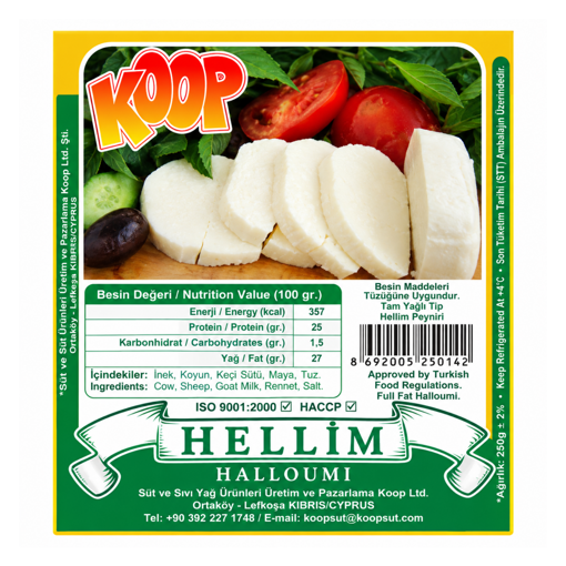 Koop Hellim Peyniri 250gr nin resmi