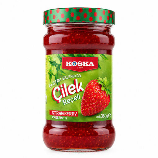 Koska Ekstra Geleneksel Çilek Reçeli 380 Gr nin resmi