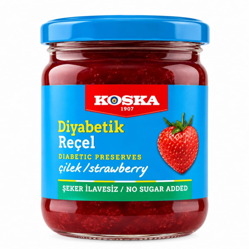 Koska Diyabetik Çilek Reçeli 240 Gr nin resmi