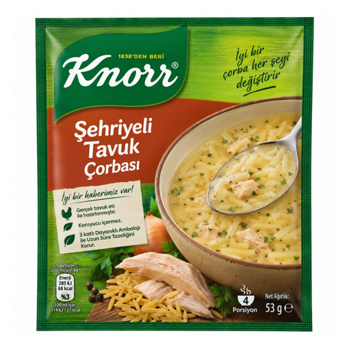 Knorr Şehriyeli Tavuk Çorbası 53Gr nin resmi