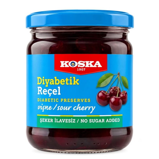 Koska Diabetik Vişne Reçeli 240 Gr nin resmi