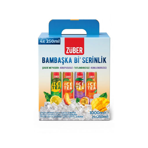 Züber Icetea Karışık Kutu 4 x 250 Ml nin resmi