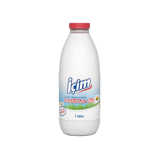 İçim Pastörize Şişe Süt 1 Lt nin resmi