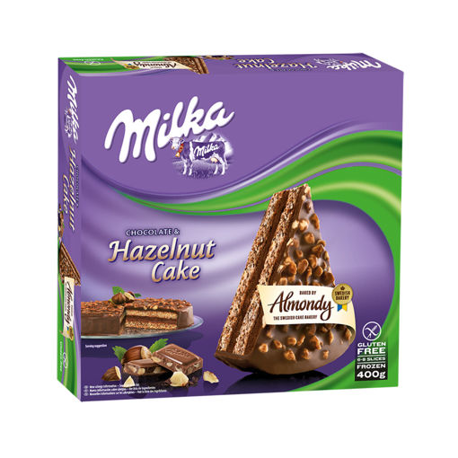 Milka Çikolatalı ve Fındıklı Pasta 400 Gr nin resmi