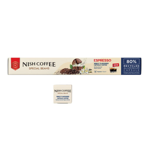 Nish Coffee Vanilya Aromalı Kapsül Kahve 55 Gr nin resmi