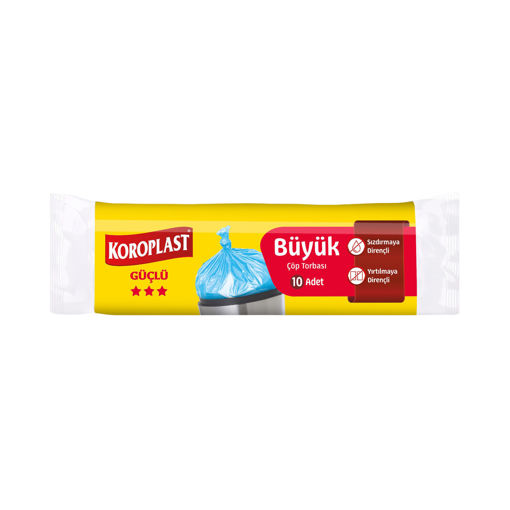 Koroplast Büyük Boy Çöp Torbası 10'lu nin resmi