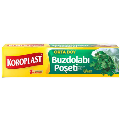 Koroplast Orta Boy Buzdolabı Poşeti 20'li nin resmi
