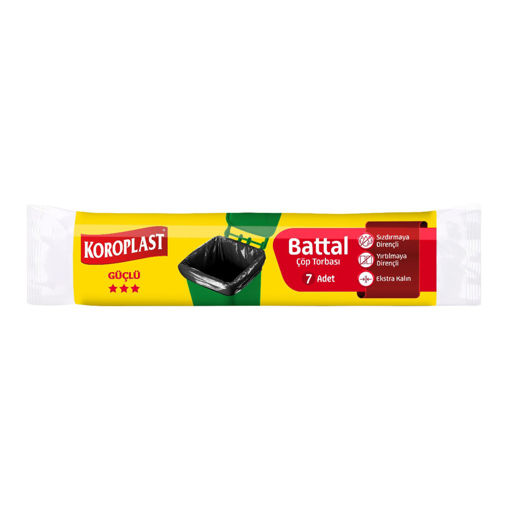 Koroplast Battal Boy Çöp Torbası 7'li nin resmi