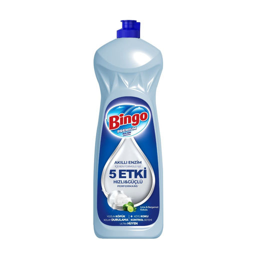 Bingo Premium Lime ve Bergamot Elde Bulaşık Deterjanı 650 Ml nin resmi