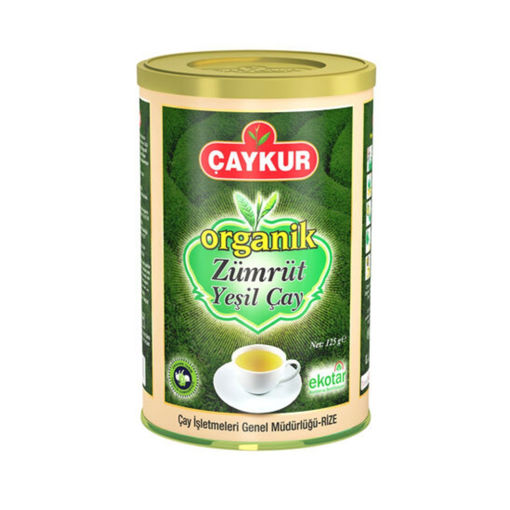 Çaykur Organik Zümrüt Yeşil Çay 125 Gr nin resmi