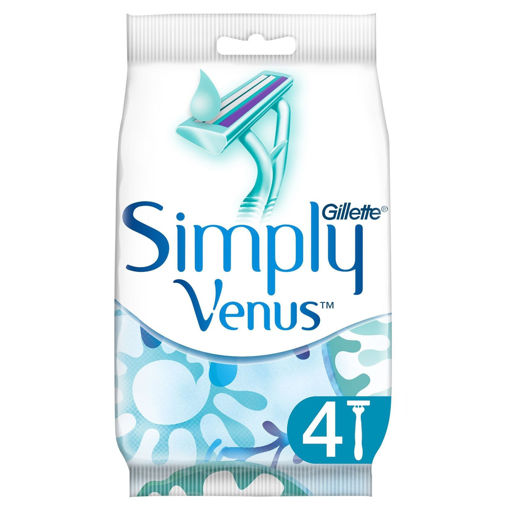 Gillette Simply Venus 2 Kullan At Kadın Tıraş Bıçağı 4'lü Paket nin resmi